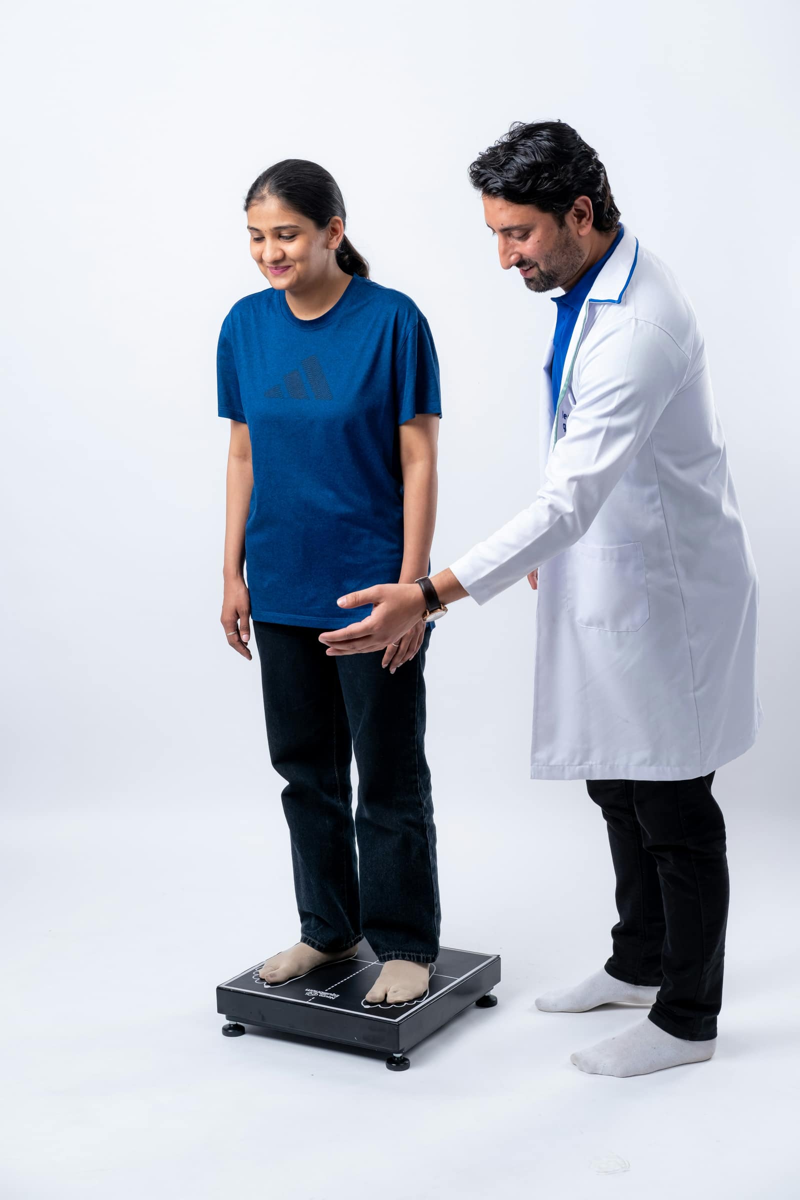 Therapist with a patient at the clinic